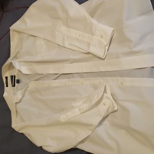 Stafford Essentials White Button Up 16.5 neck